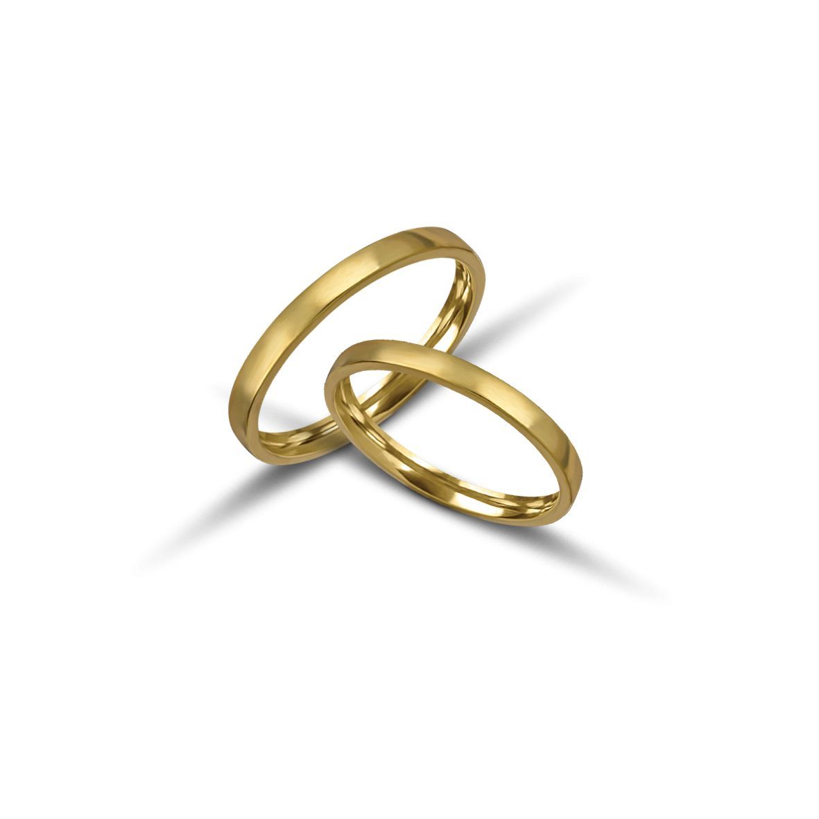 Golden wedding rings 2.3mm (code VK1001/23)